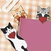 (US Local)4Pcs Cat DIY Diamond Painting Bookmarks Making Kit Diamond Art Bookmark