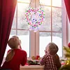 DIY Special Shaped Diamond Painting Wall Decor Wreath Kit(Rose White Cat)