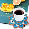6Pcs/set Diamond Painting Mandala Coaster Cup Cushion with Rack Cup Pad Decor