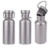 500/600/750ml Titanium Water Bottle with Lid Sports Kettle for Outdoor Picnic