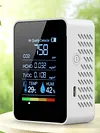 5 In 1 Air Quality Monitor CO2 Detector CO2 TVOC HCHO AQI Tester for Home Office