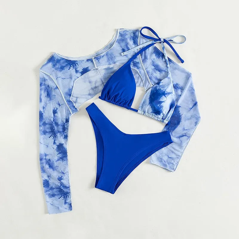 Peachtan Sexy micro bikini set High cut swimsuit women Long sleeve swimwear conjunto biquinis feminino trajes de ba&ntilde;o mujer 2022