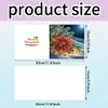 6PCS Xmas Flower DIY Diamond Art Greeting Cards Congratulations Cards & Gifts
