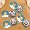 >SALE<12PCS DIY Santa Crystal Ball Diamond Painting Greeting Card Set for Festivals