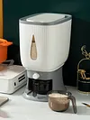 Rice Dispenser 22 Lbs Rice Storage Container Sealed Moisture Proof Cereal Dry Food Storage Container with Measuring Cup for Kitchen Pantry Organization