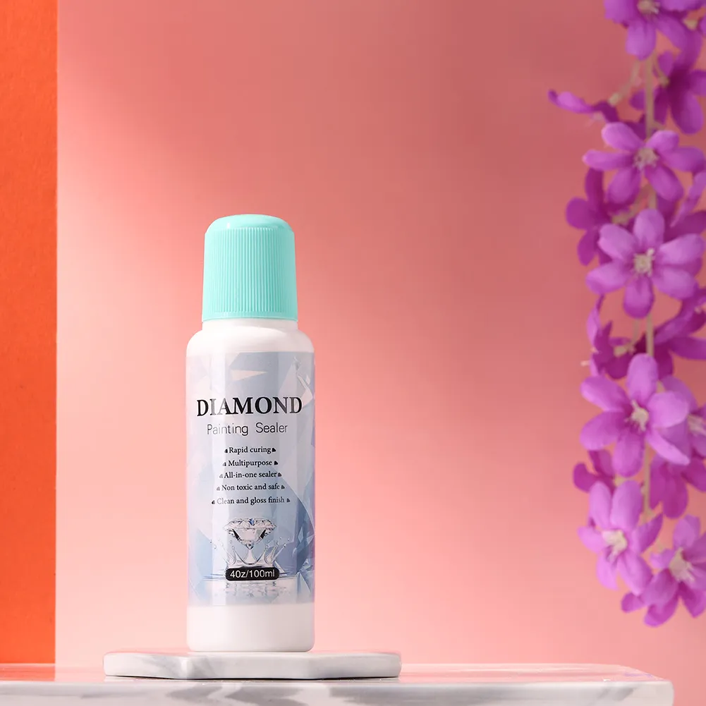 100ML Diamond Painting Glue Sealer-Permanent Hold Your Diamond Paintings（Can&lsquo;t be applied, only pressed）
