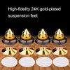 4pcs Speaker Spikes Stand CD Subwoofer Amplifier Turntable Isolation Feet