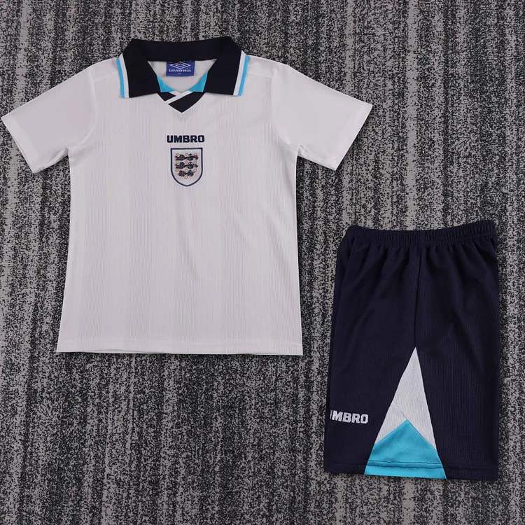 1996 England Home Retro Shirt - Kids Sizes