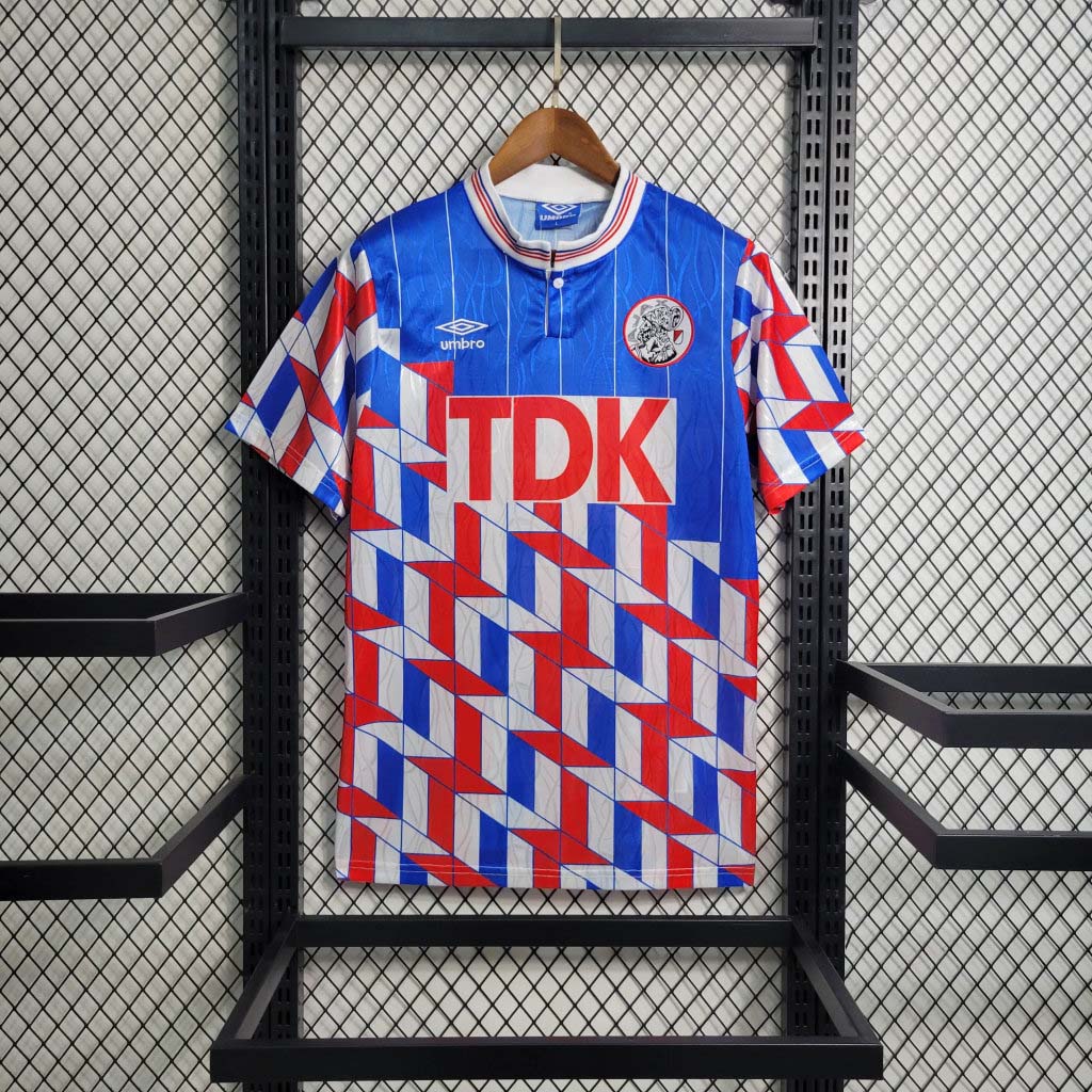 1989-1990 Retro Ajax Amsterdam Away Football Shirt 1:1 Thai Quality