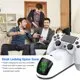 DinoFire Wireless PS4 controller charger for Dualshock Charging station with Fast 2 Charging Port for Playstation 4-White