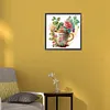 >SALE<5D DIY Partial Special Shaped Drill Diamond Painting Rose Coffee Decor 30x30cm