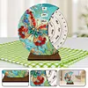 Butterfly Diamond Painting Unique Wooden Rotating Calendar for Home Office