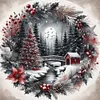 (Multi-Style)Winter Scenery-11CT Stamped Cross Stitch 40*40cm/15.75*15.75in