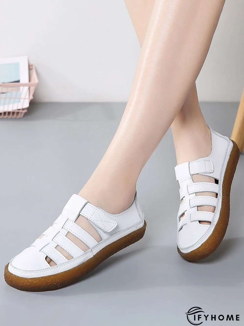 Lightweight Hollow Breathable Retro Soft Soled Shoes | IFYHOME