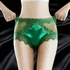Sexy silk lace high-waisted panties