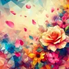 >SALE<5D DIY Full Round Drill Diamond Painting 3D Rose Kit Home Decoration 30x30cm