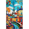 (US Local)Street View-11CT Stamped Cross Stitch Kit(40x70cm)