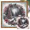 (Multi-Style)Winter Scenery-11CT Stamped Cross Stitch 40*40cm/15.75*15.75in