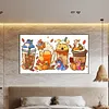 (Big Size)Winnie The Pooh Drinks-Full Round Diamond Painting 70*40CM
