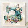 Sewing Machine - Paint by Numbers Acrylic Painting 20*20CM(HOT)