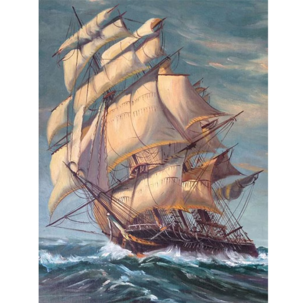 Boat-Paint by Numbers-16"x20"/40x50cm