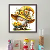 Yellow Flower Goblin-11CT Stamped Cross Stitch 45*45cm
