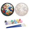 Bird Glass Painting-Paint by Numbers Acrylic Painting 40*40cm(HOT)