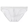 Men's Transparent Mesh Triangle Briefs Underwear See Through Bulge Pouch Underpants Brief