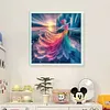 Ice Dress Girl-14CT Stamped Cross Stitch 40*40cm
