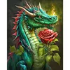 >SALE<5D DIY Full Round Drill Partial AB Diamond Painting Art Dragon Kit 45*55CM