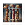(US Local)Paint By Numbers Kit On Canvas DIY Oil Art Girl Picture Home Wall Decor40x40cm