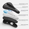 High Elastic Silicone Bicycle Seat Cover Super Soft Thick Tail Light Seat Cover Mountain Bike Silicone Cycling Thick Waterproof Road Bike Seat Accessories