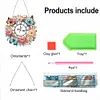 Diamond Painting Acrylic Peony Butterfly 5D Diamond Painting Wreath Clock