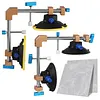 [US Local Warehouse] 2 Pack 90 Degree Stone Seam Joiner with Suction Cup for Marble Slab Installation