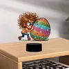 (US Local)Acrylic Double Sided Boy Egg Diamond Painting LED Night Light for Easter