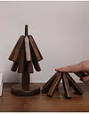 Walnut coaster set/ Wooden walnut coasters set/ Wood slice coasters