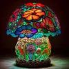 20-calowa lampa stołowa witrażowa z kolekcji botanicznej (OSTATNI DZIEŃ)