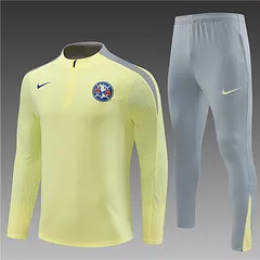 2024-25 Americas Light Yellow Half-Draw Training Jersey