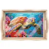(US Local)DIY Sea Turtle Diamond Painting Tray Kit with Handle for Family Gatherings