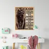 Words Cat-11CT Stamped Cross Stitch 40*50cm