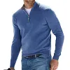 Pull Zipp&eacute; Et Col Montant Pour Hommes