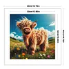 Highland Cow-11CT Stamped Cross Stitch 40*40cm