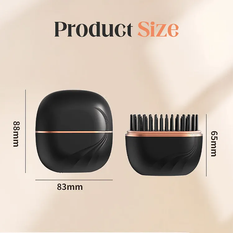 Mini piastra per capelli senza fili con pettin