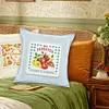 Tomato-14CT Stamped Cross Stitch Throw Pillowcase Egyptian Cotton 33*33cm