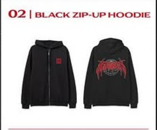 2025 Stray Kids dominATE in Europe World Tour Black Zip-Up Hoodie