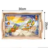 DIY Diamond Painting Wooden Tray Food Tray with Handle Living Room Decoration Donut Wooden Tray Kit