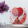 Love rose hot air balloon-Single Side Drill-5D DIY Craft Ornament