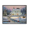 Snow Scene-11CT Stamped Cross Stitch-50*60cm