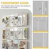 [US Local Warehouse] 18 Slot Acrylic Brochure Pamphlet Holder Wall Mount 6 Magazine 12 Pamphlet Pockets Wall Pocket Organizer 10/5inches Trifold Brochure Holder for Flyer Literature Menu Advertise