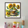 Bird Teacup-14CT Counted Cross Stitch Kit(40x40cm)